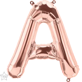 16" Letter A - Rose Gold