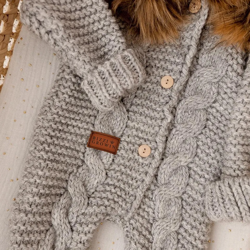 Alpaca Pram Suit - Grey