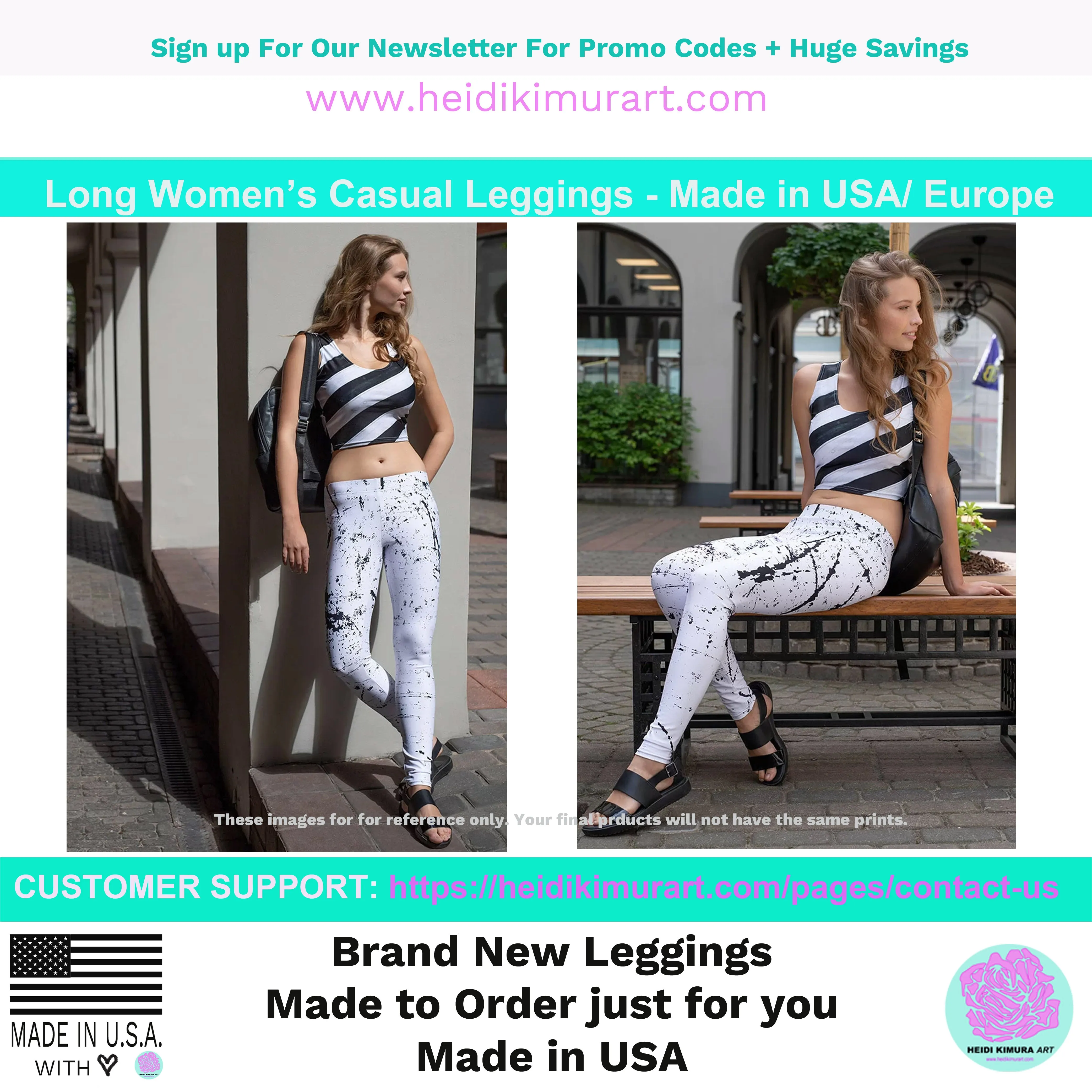 Dark Pink Women's Casual Leggings, Bright Hot Pink Long Fashion Tights-Made in USA/EU/MX