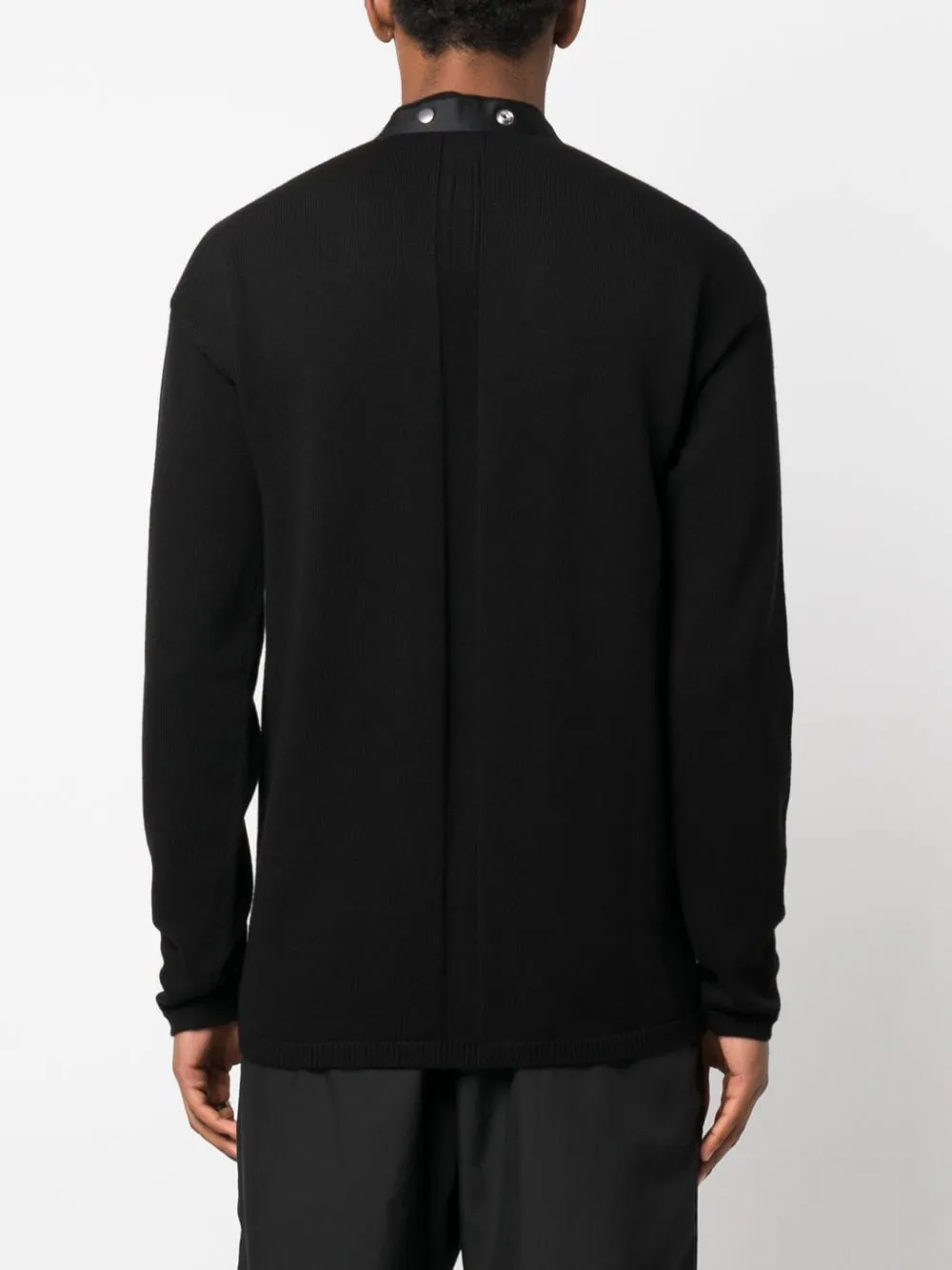 Decorative Buttons Virgin-Wool Cardigan