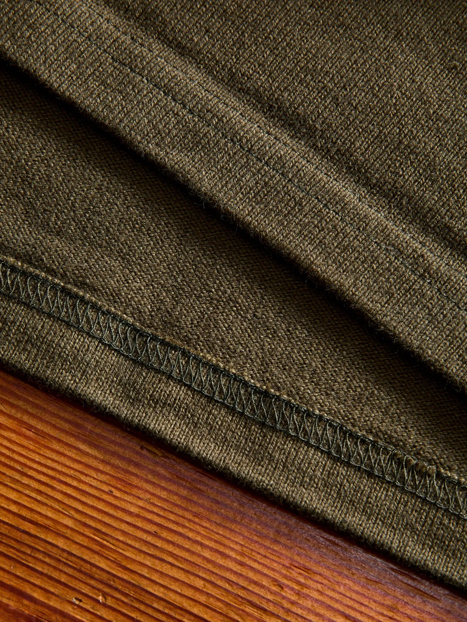 Double Heavyweight 12.1oz T-Shirt in Khaki