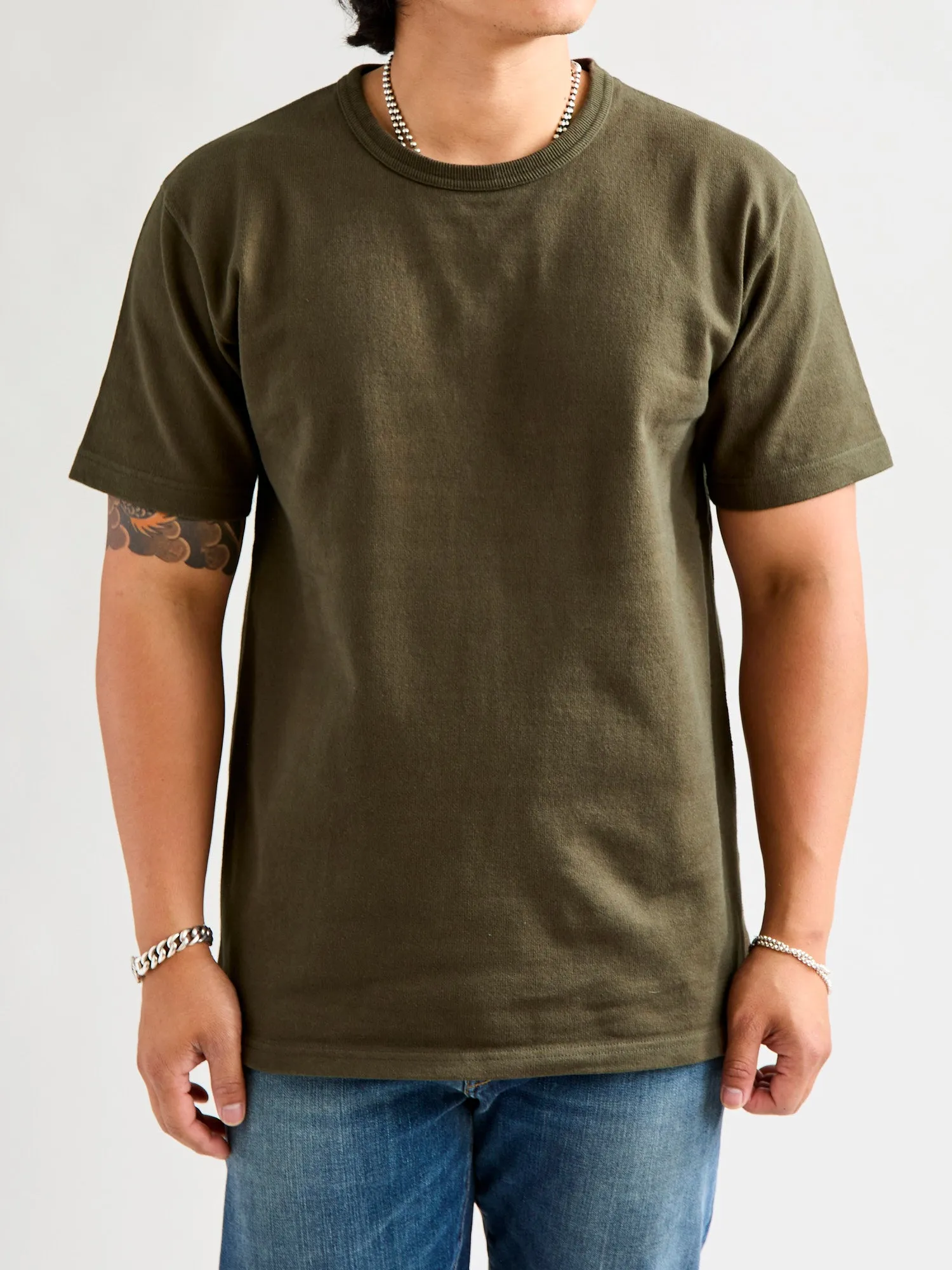 Double Heavyweight 12.1oz T-Shirt in Khaki