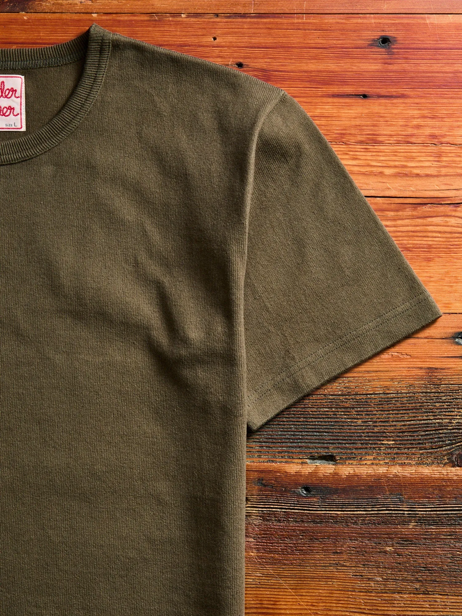 Double Heavyweight 12.1oz T-Shirt in Khaki