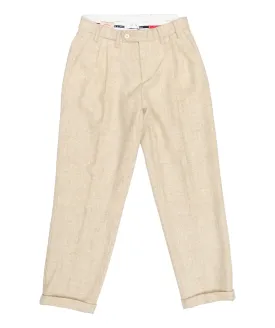 Double Pleat Trousers in Ecru