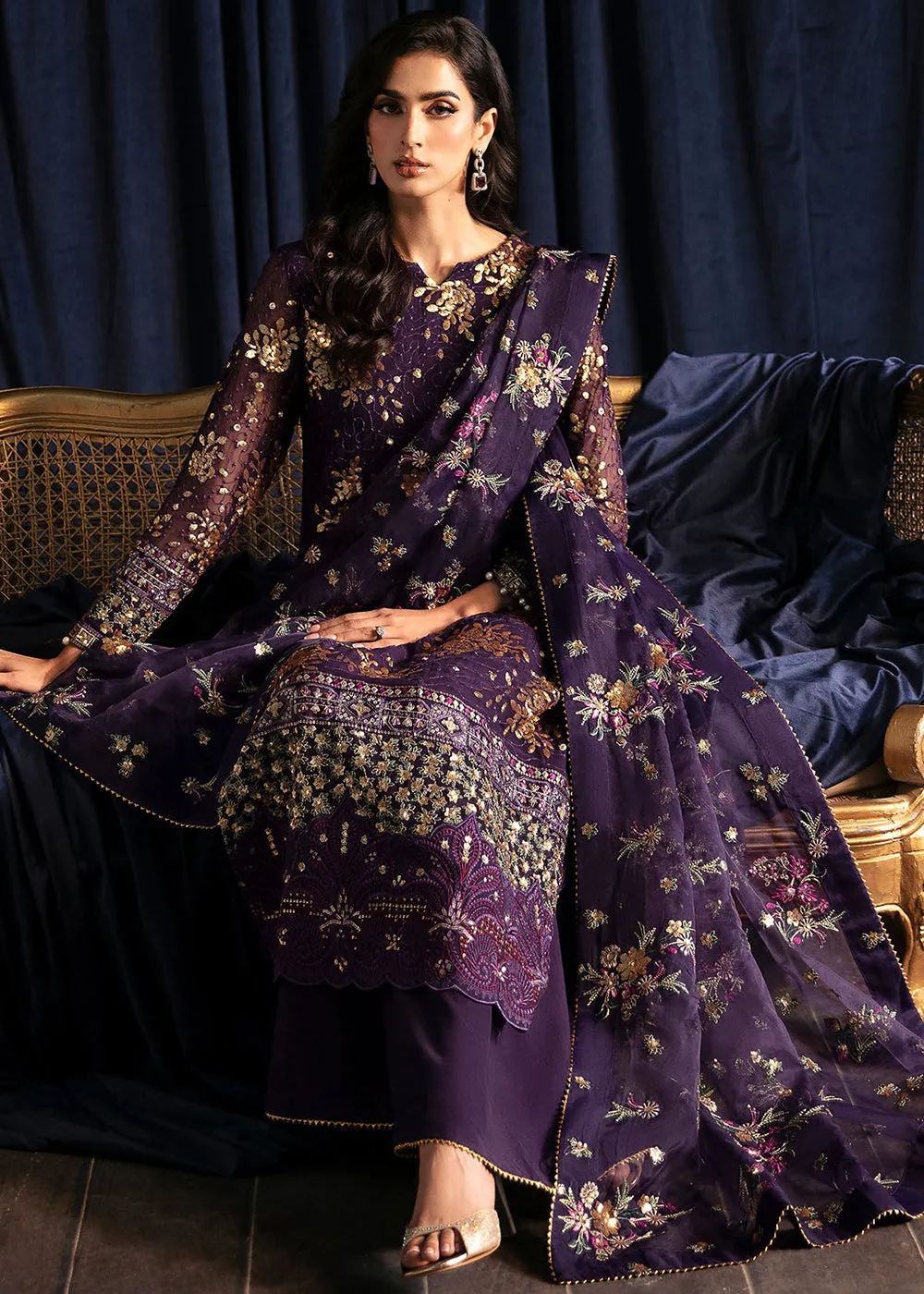 Elanora Embroidered Formals' 24 by Nureh | NEL-45