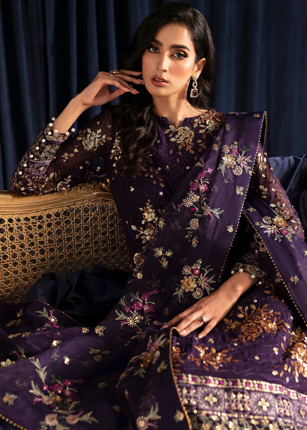 Elanora Embroidered Formals' 24 by Nureh | NEL-45