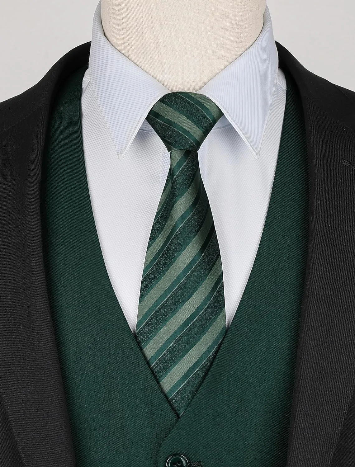 Enlision Men's Suit Vest Business Formal Dress Waistcoat Solid Color Vest for Suit or Tuxedo