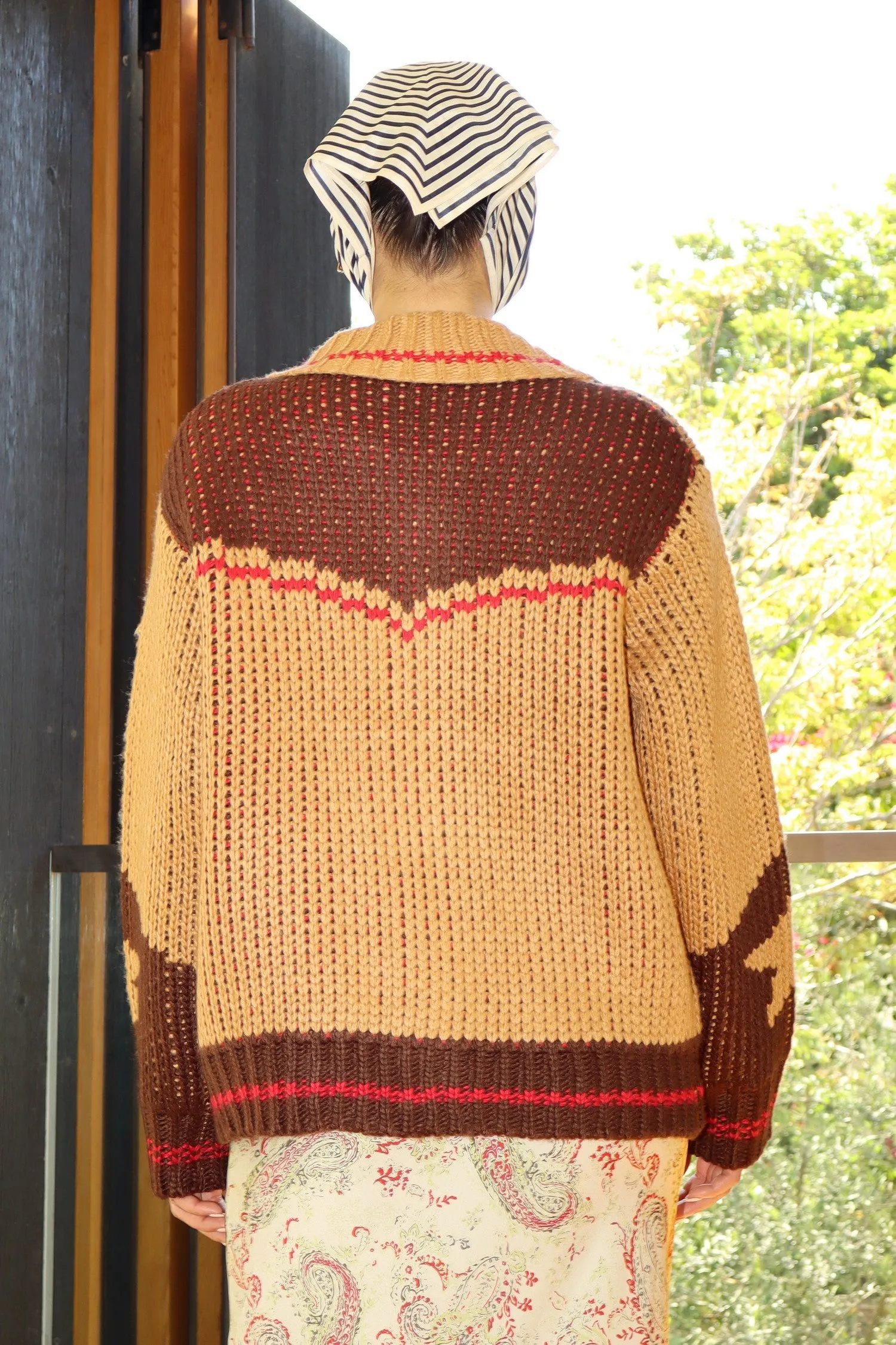 Horse Knitted Cardigan Sweater