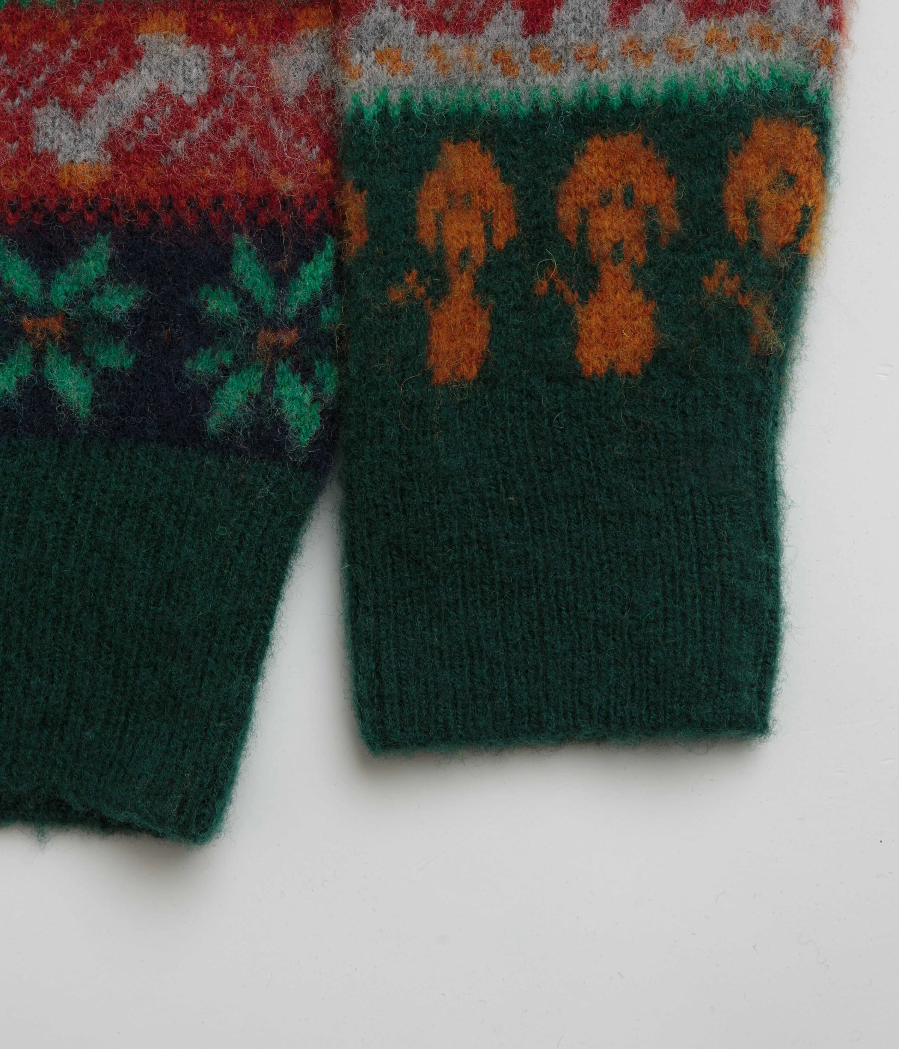 Howlin' Dogs in Space Cardigan - Forest