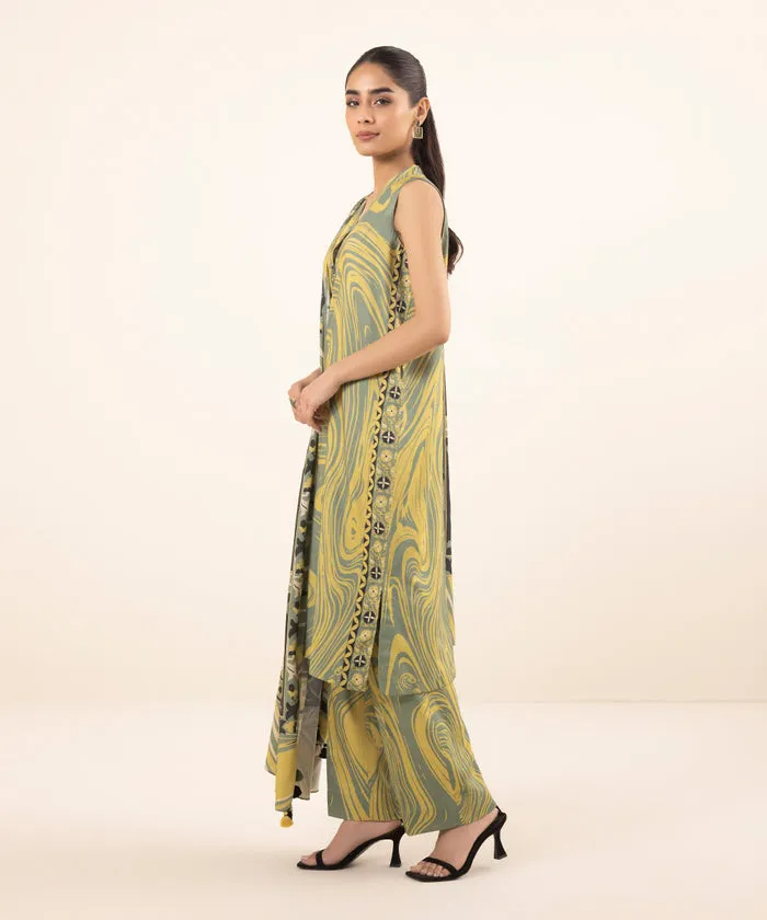 Intermix 24 - Daily 3 Piece - Printed Linen Suit 0U3Pdy24V017