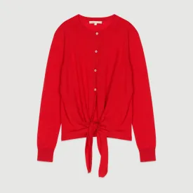 Knitted Cardigan - Red