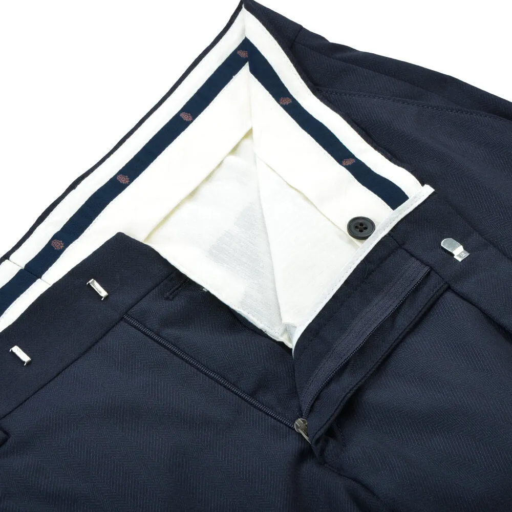 Lanificio F.lli Cerruti Navy Herringbone Suit