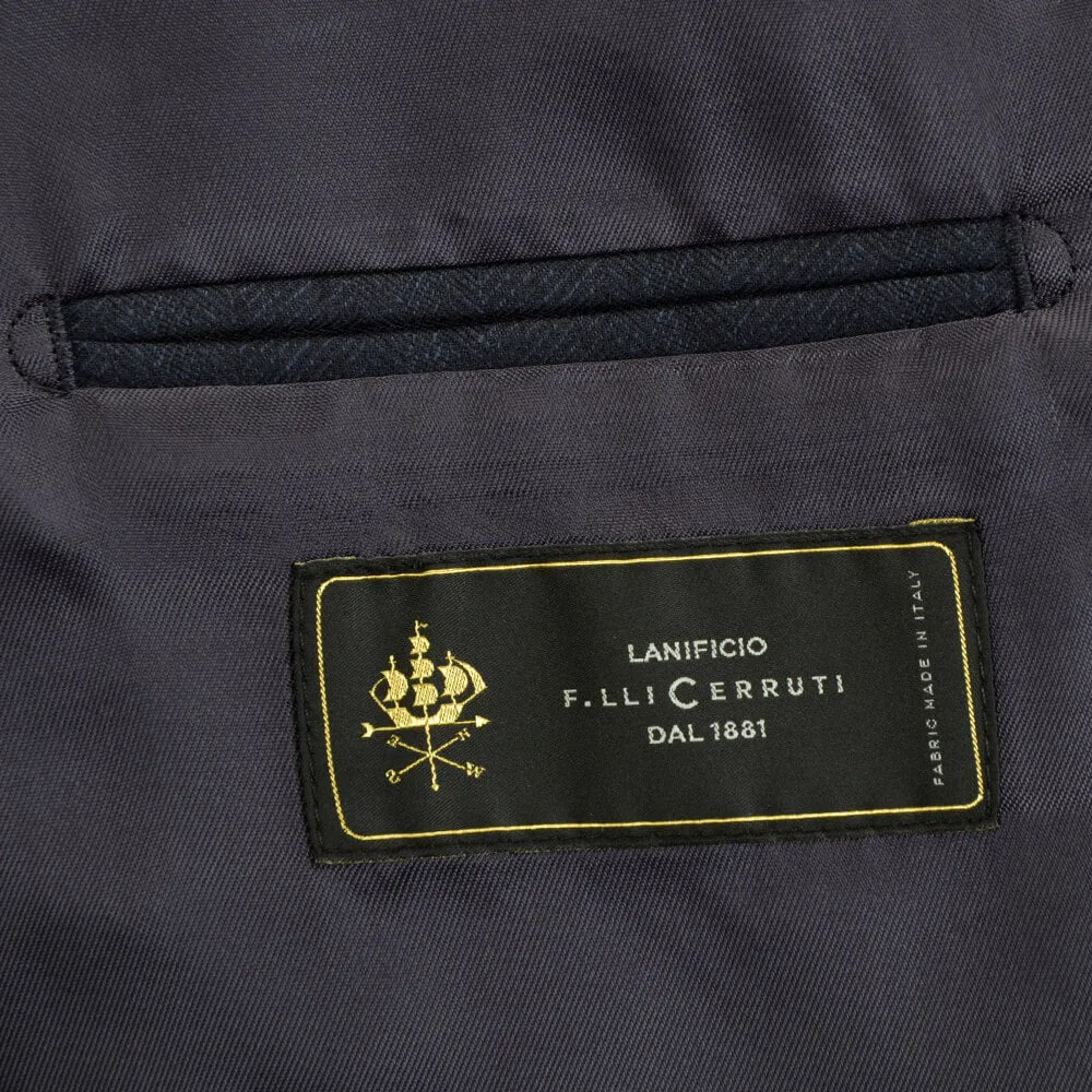 Lanificio F.lli Cerruti Navy Herringbone Suit