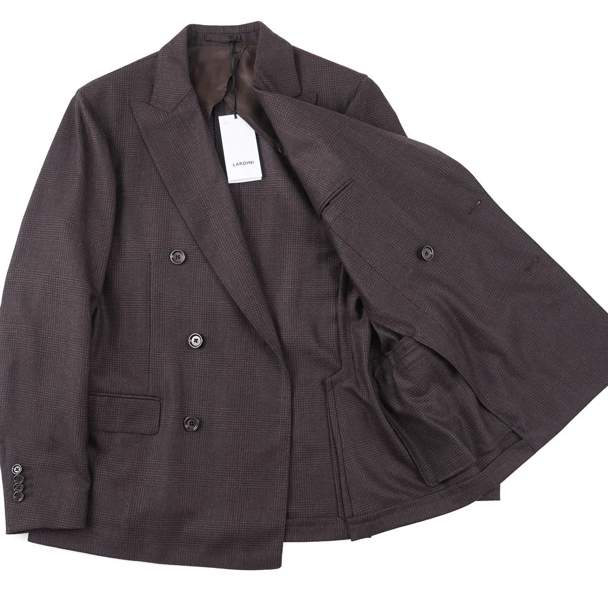 Lardini Suit in Glen Check Wool