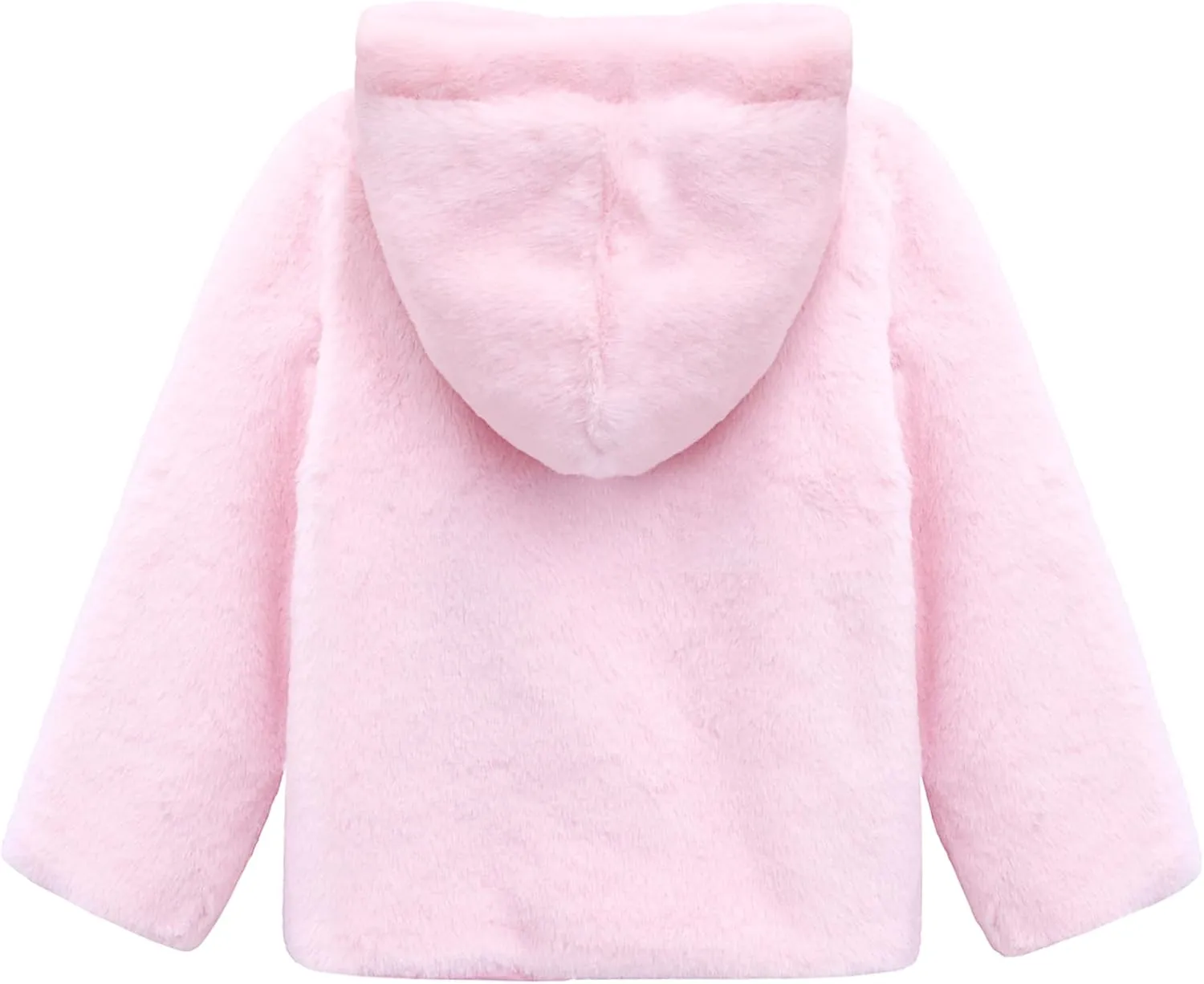 Lilax Girls Cozy Hooded Winter Faux Fur Jacket Coat