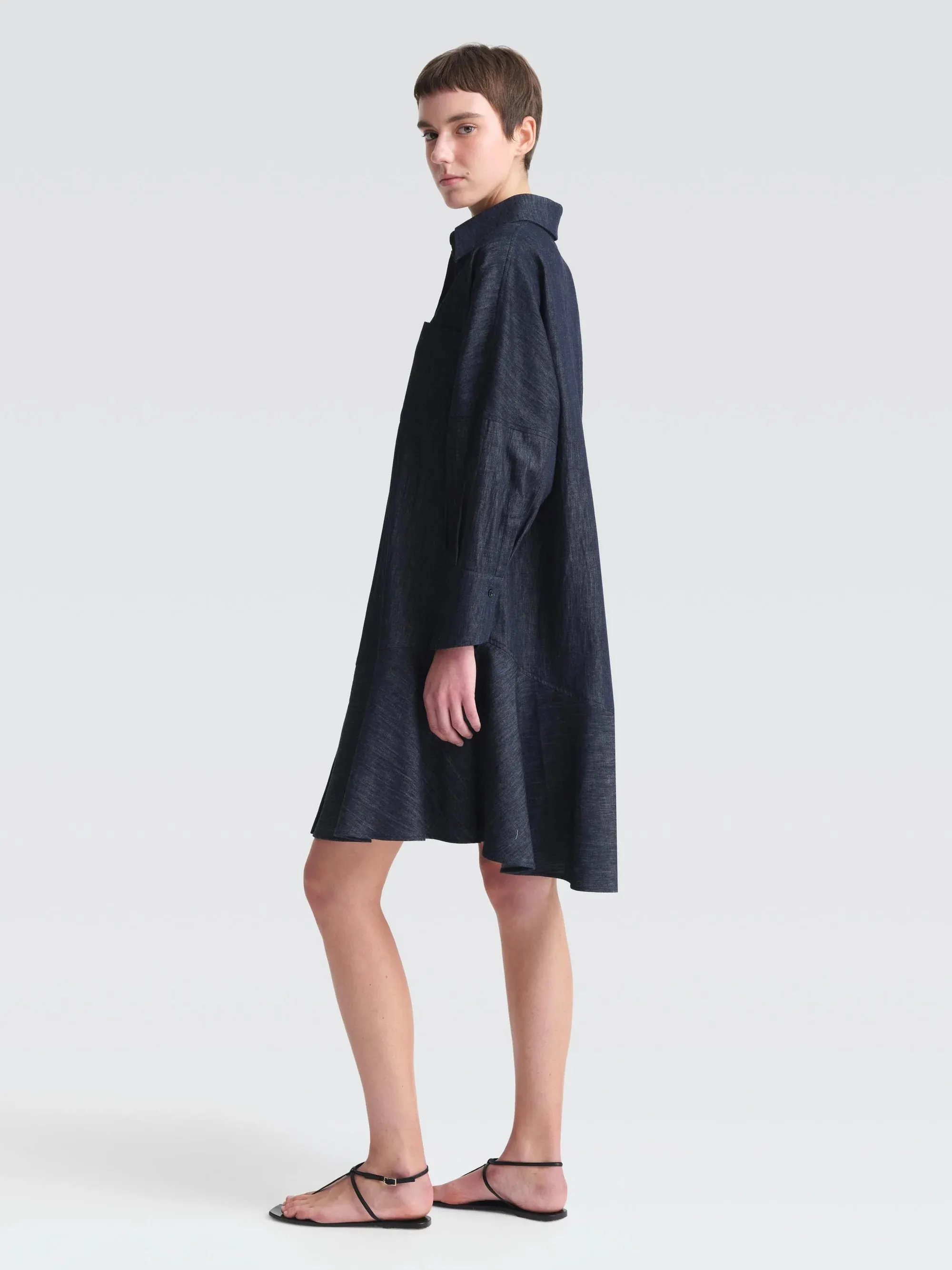 Linen Denim "Ariana" Dress