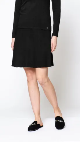 Livia A-Line Knee-length Skirt - Black