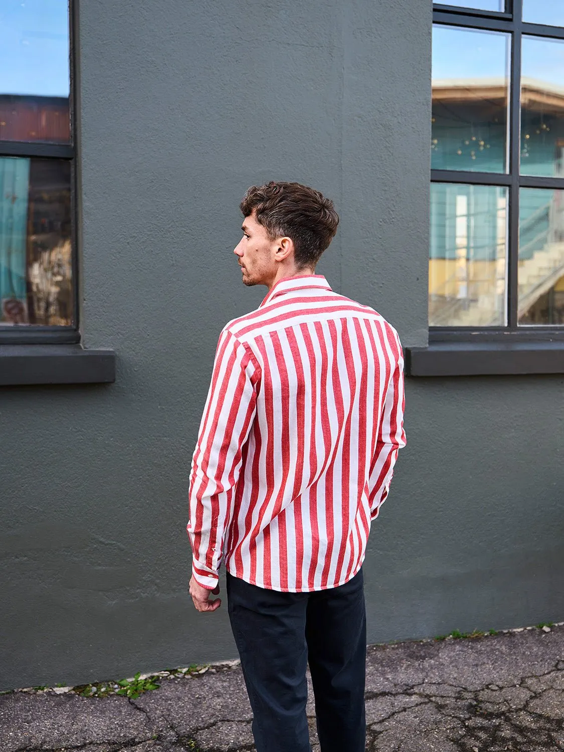 Maggia Linen Shirt Red