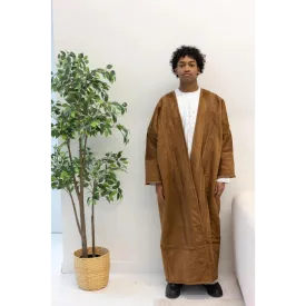 Mustard Brown Syrian Farwa Coat/Bisht