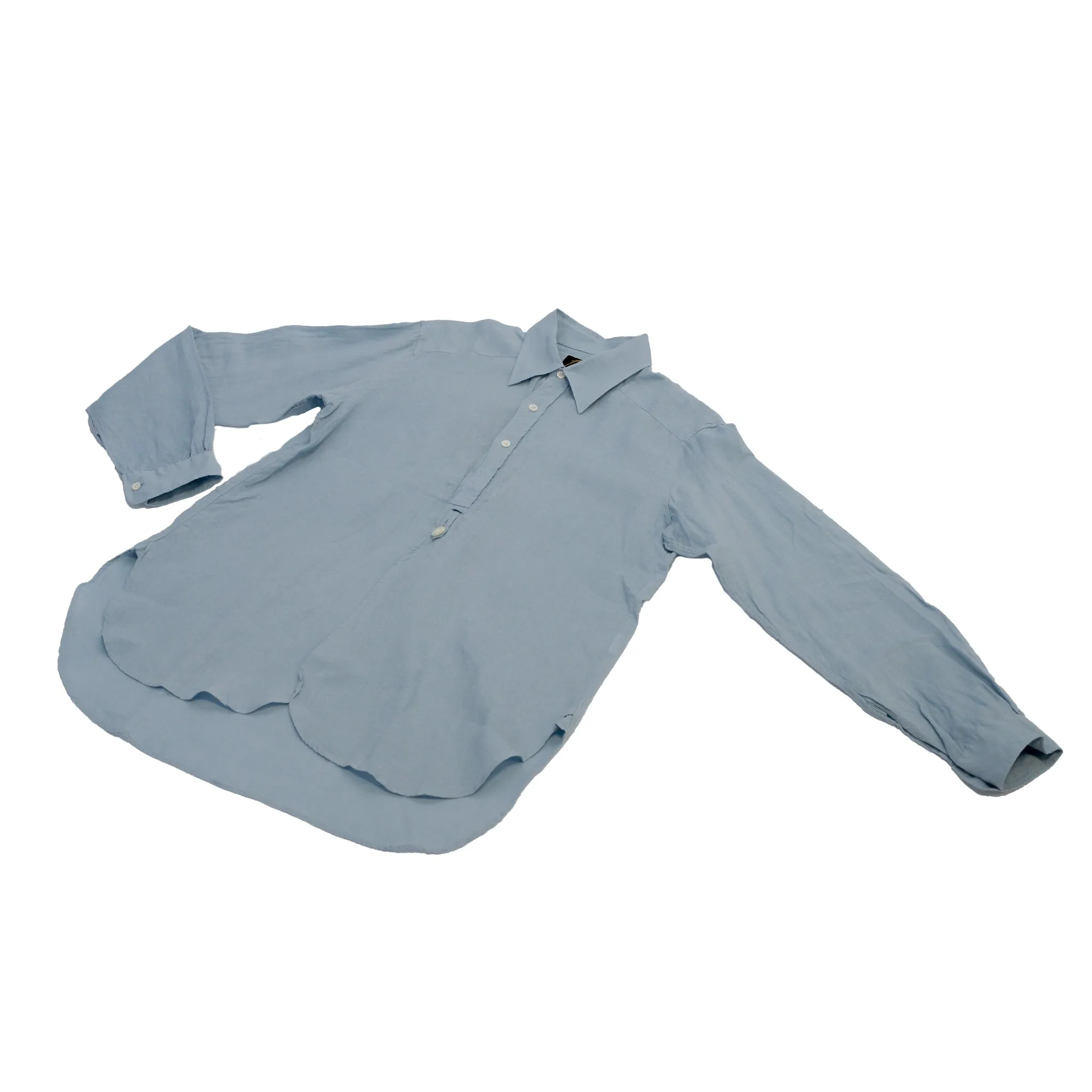 Needles Regular Collar EDW Shirt Linen Canvas Sax