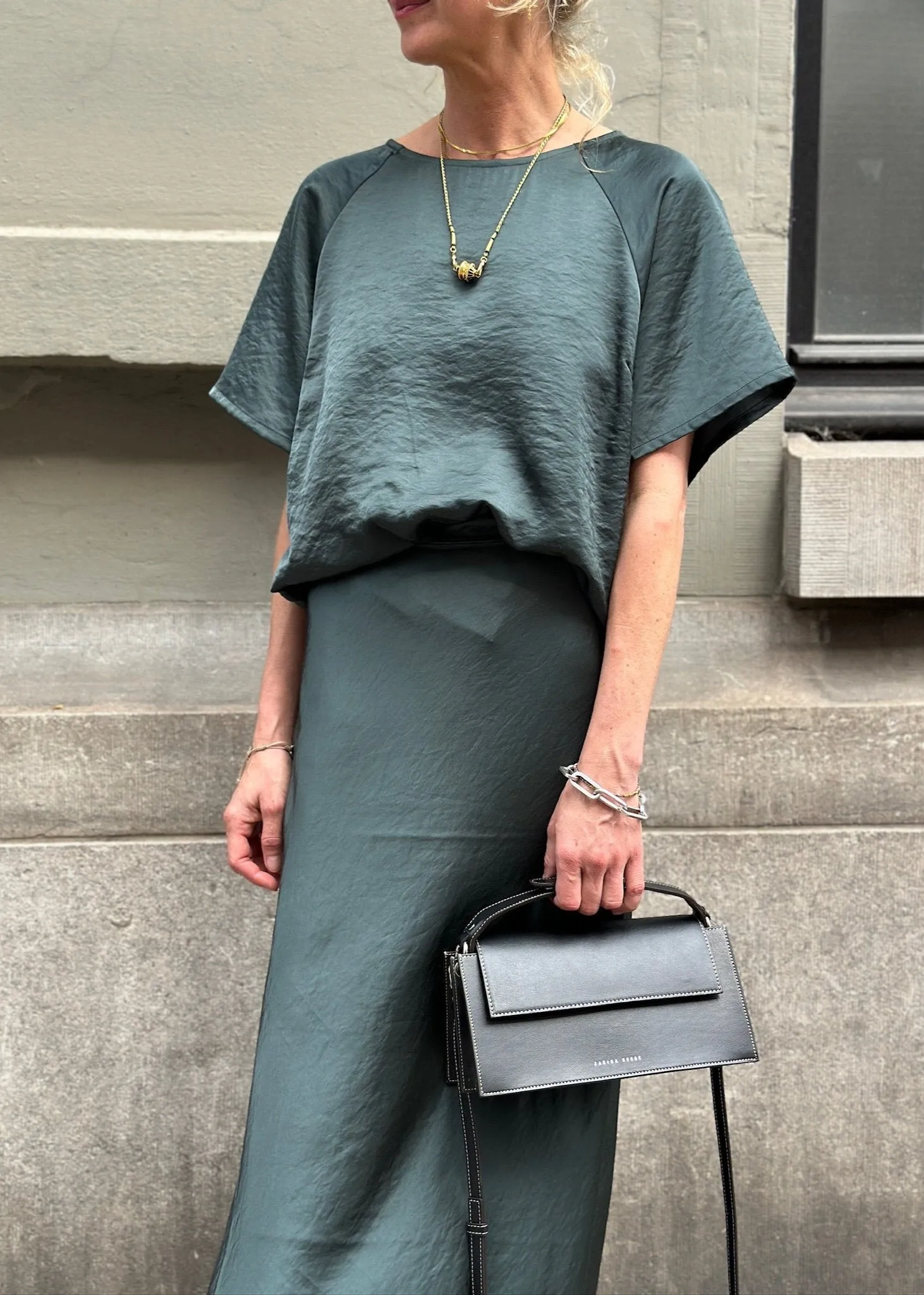 Jungle Green Quill Maila-M Skirt