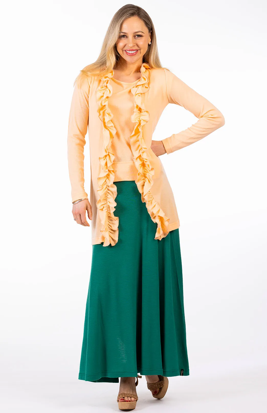Ruffled Cardigan
