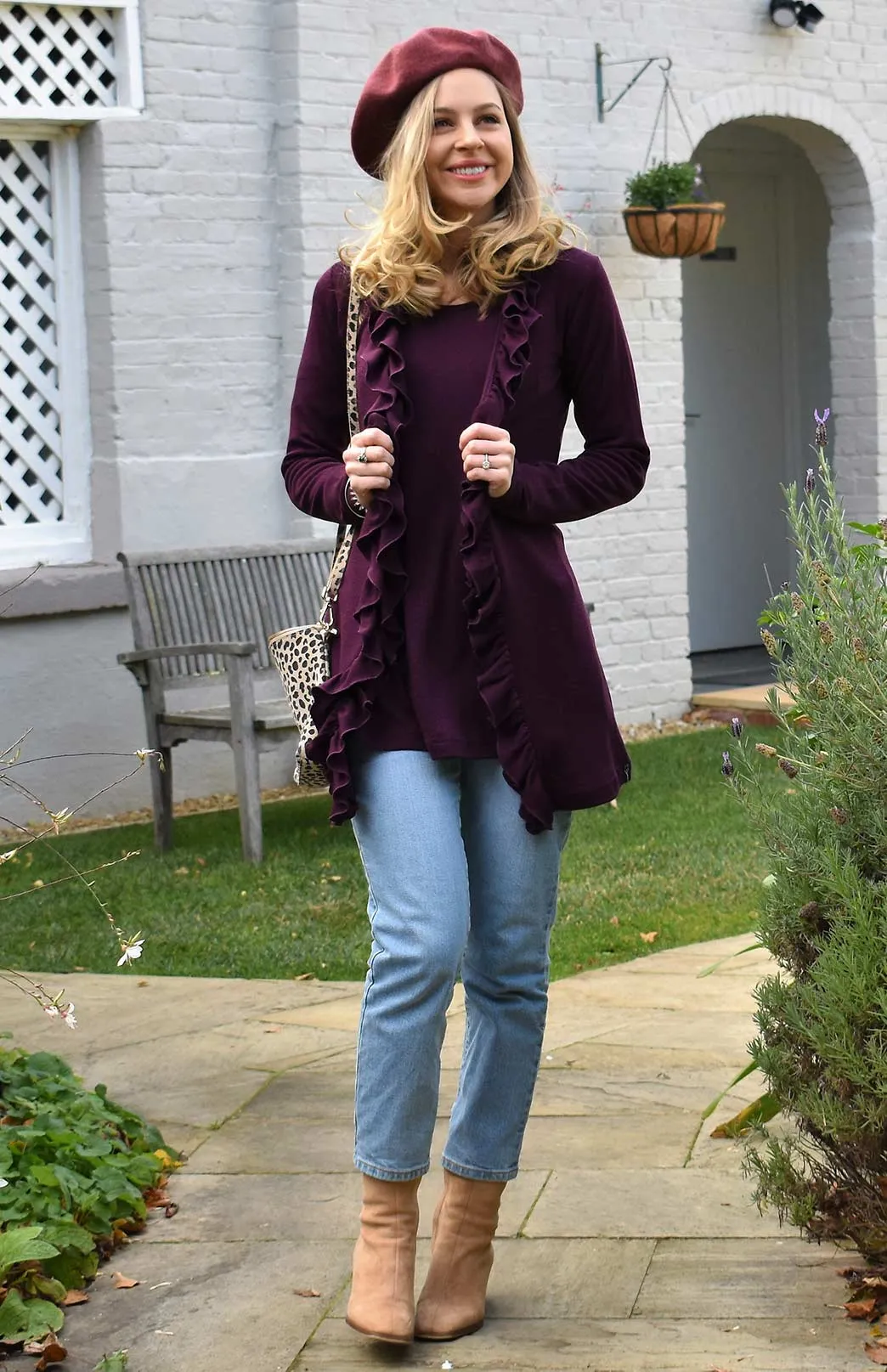Ruffled Cardigan