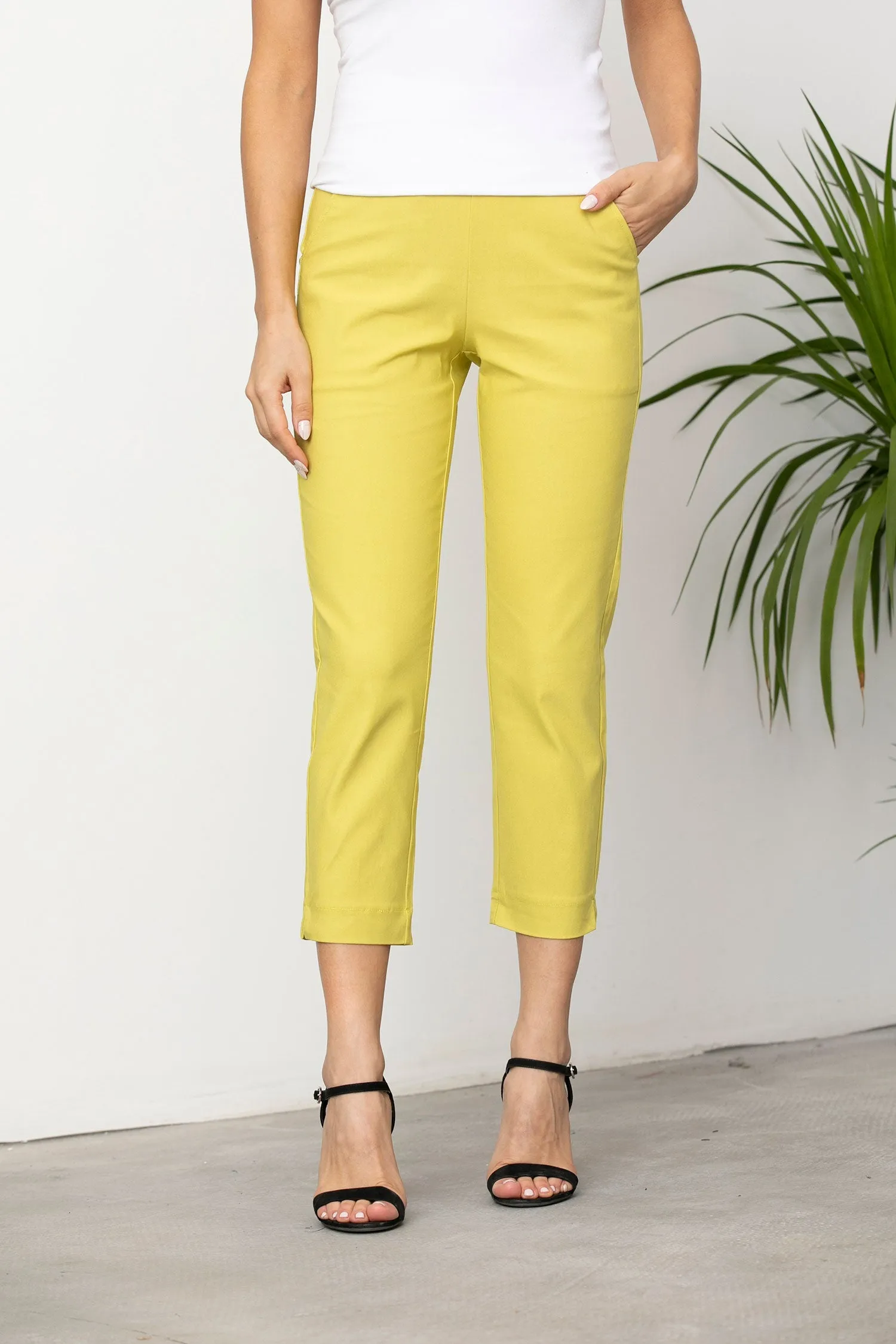 Solid Color Capri