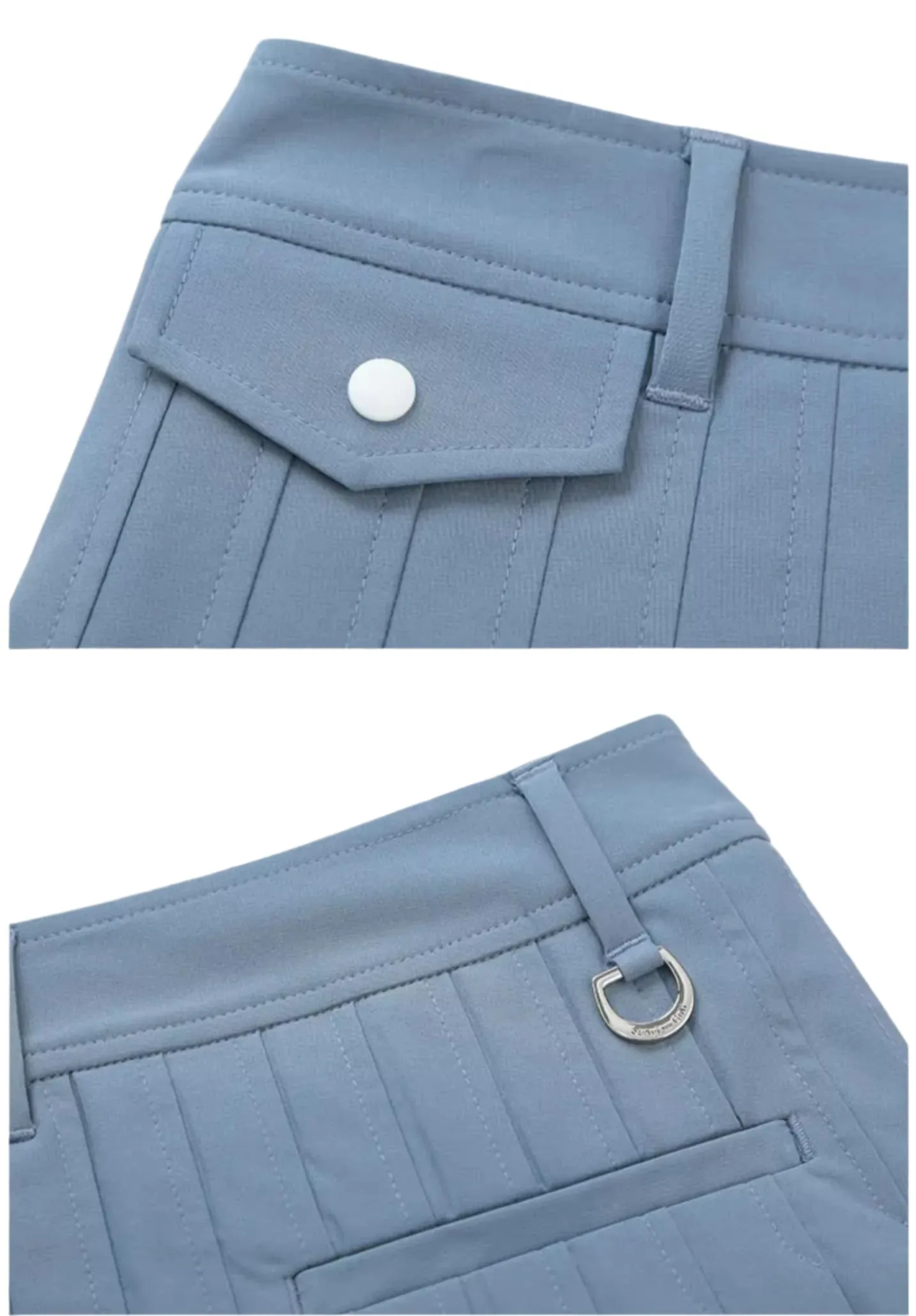 SVG Golf Women's Lightweight Twill Pleated Short Skirt