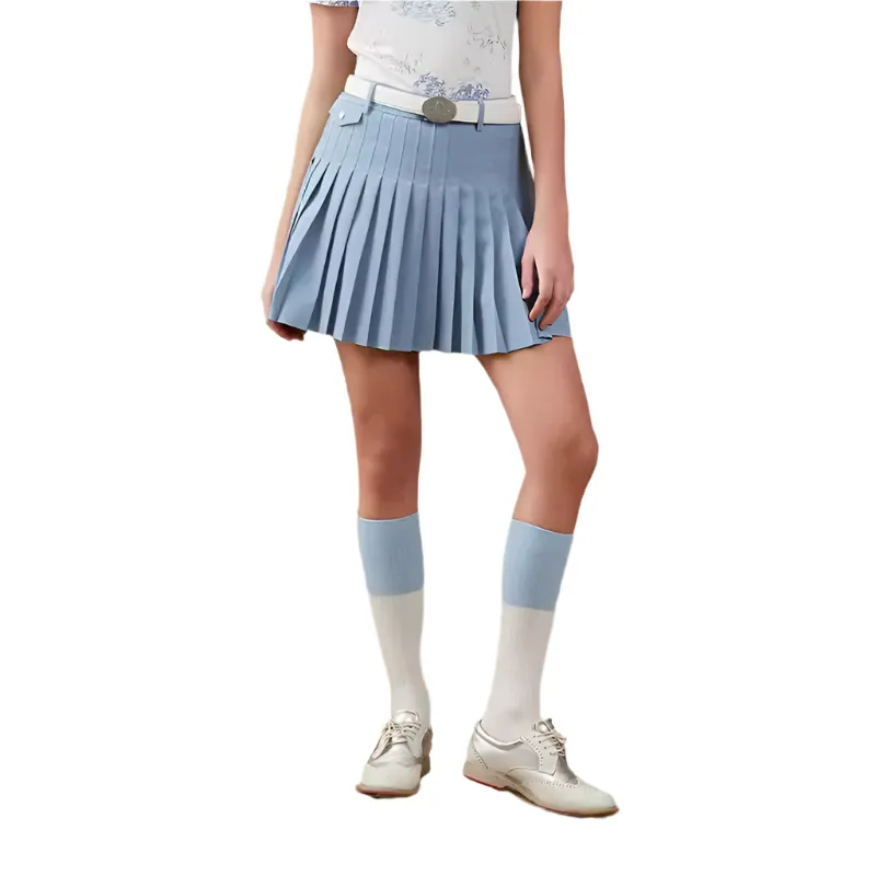 SVG Golf Women's Lightweight Twill Pleated Short Skirt