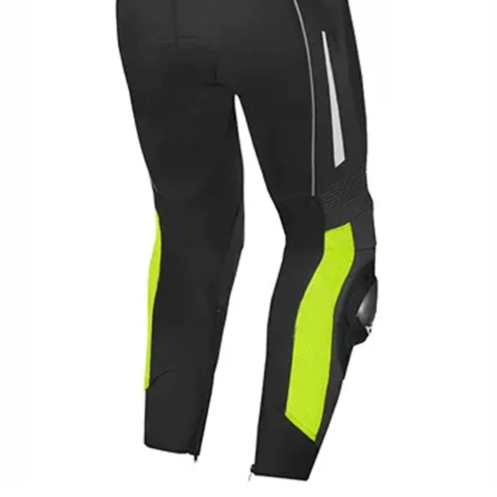 Turbo Black & Green Line Motorcycle Race Suit
