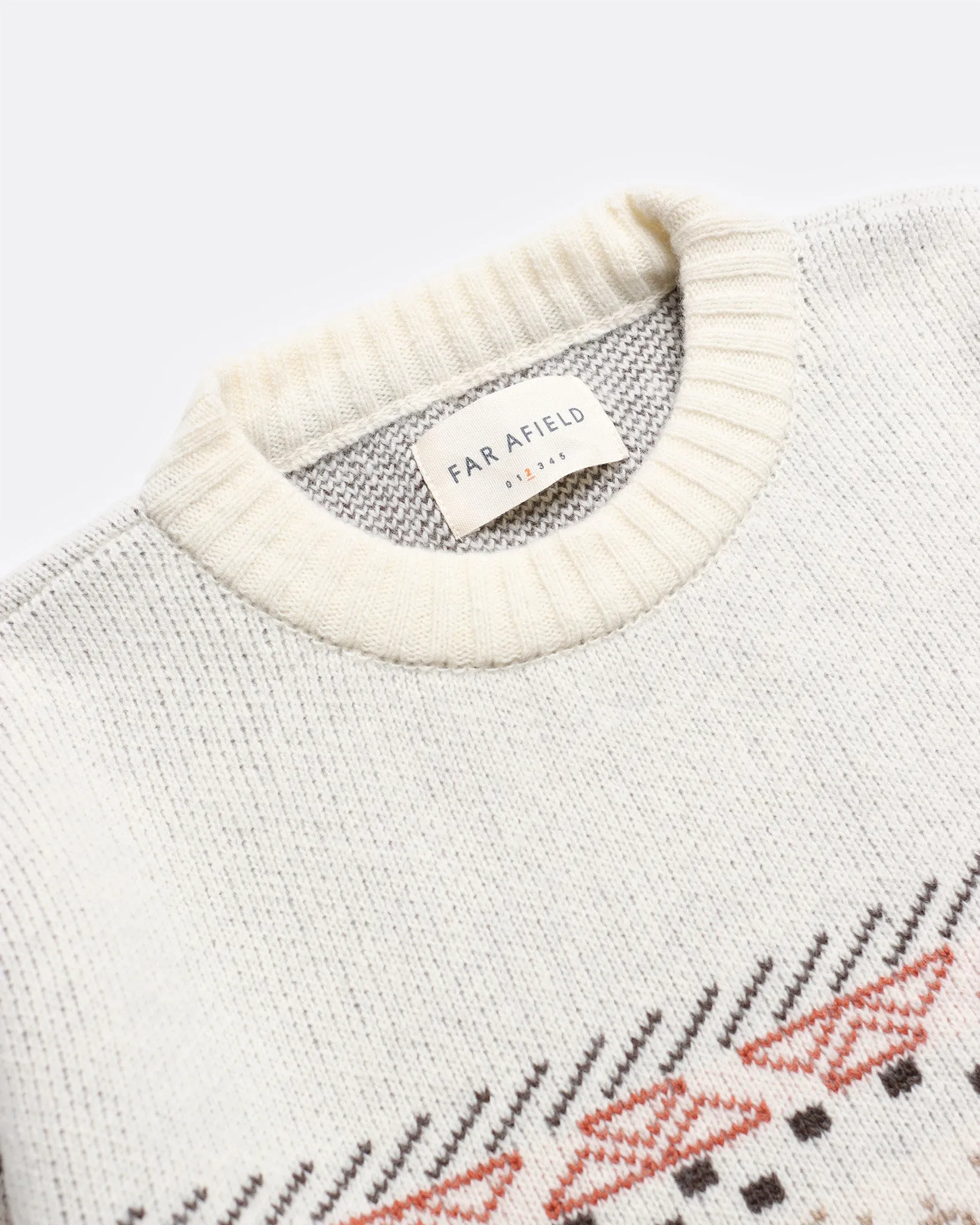Uichi Knit - White Fair Isle