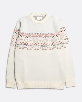 Uichi Knit - White Fair Isle