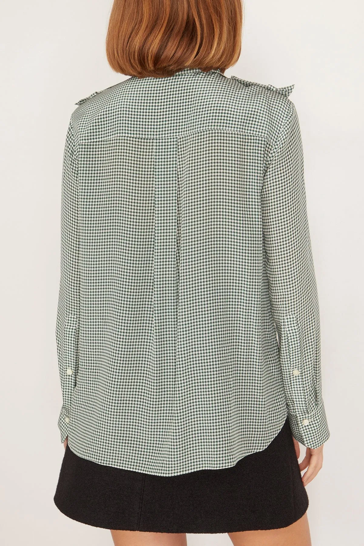 Vichy Love Blouse in Green Vichy