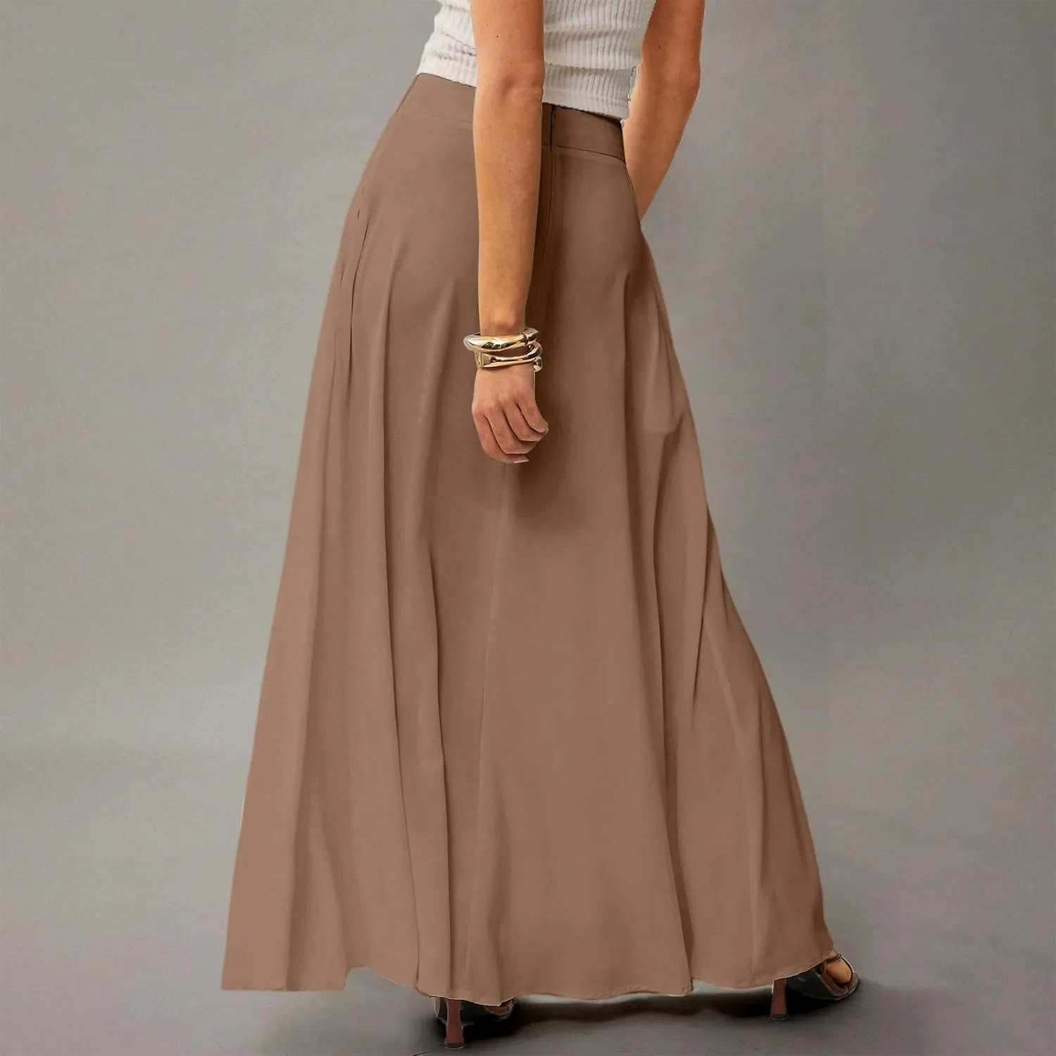 Women's 2025 Bohemian Long Floral Skirts Flowy High Waist Floral Maxi Skirt Summer Regular Trendy Skirts