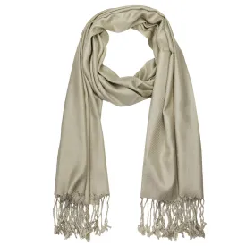 Women's Soft Solid Color Pashmina Shawl Wrap Scarf - Khaki