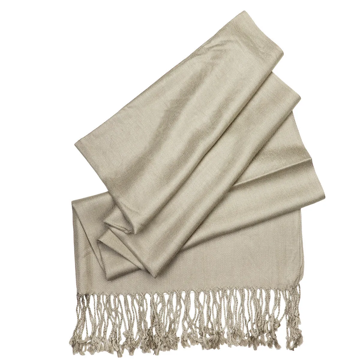 Women's Soft Solid Color Pashmina Shawl Wrap Scarf - Khaki