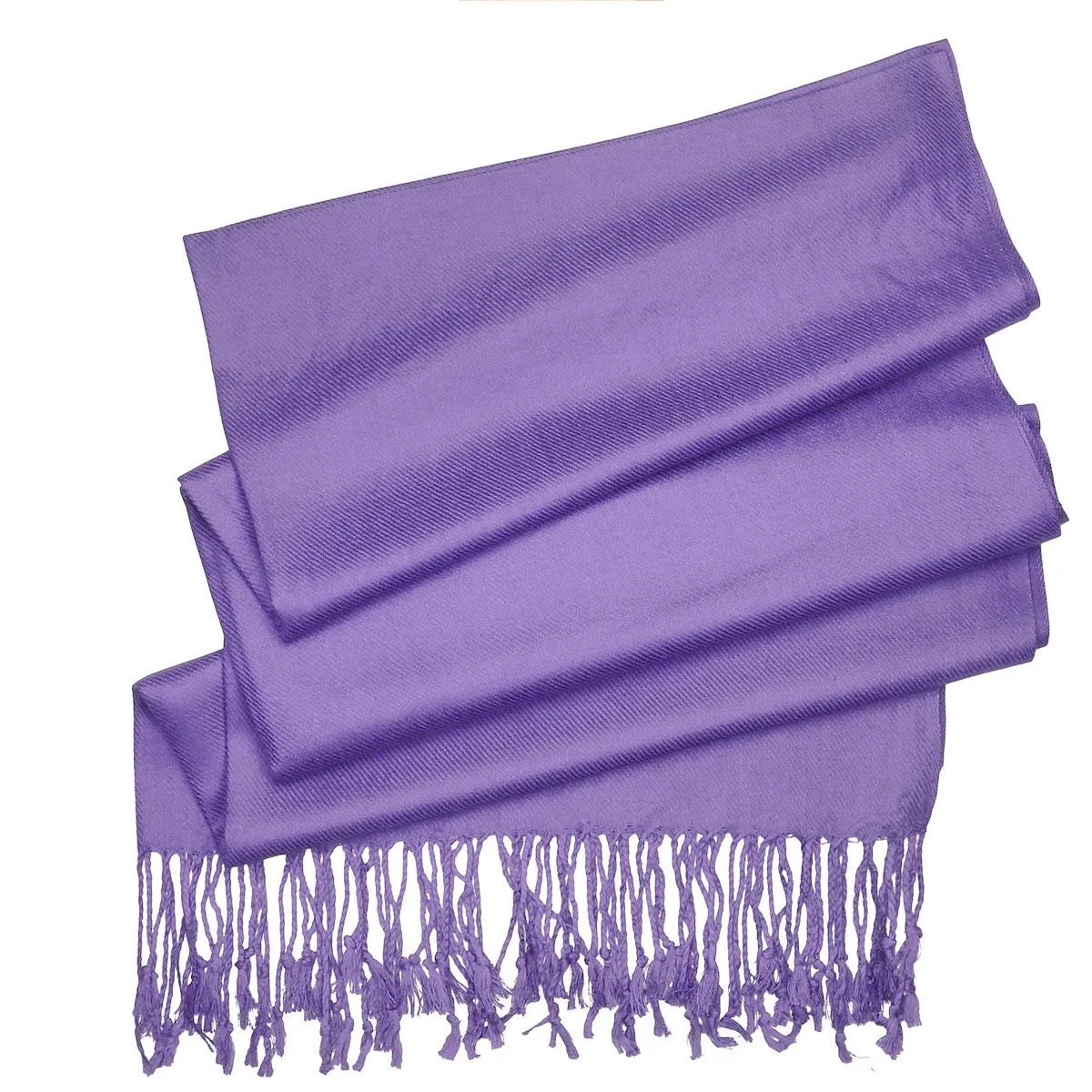Women's Soft Solid Color Pashmina Shawl Wrap Scarf - Lavender